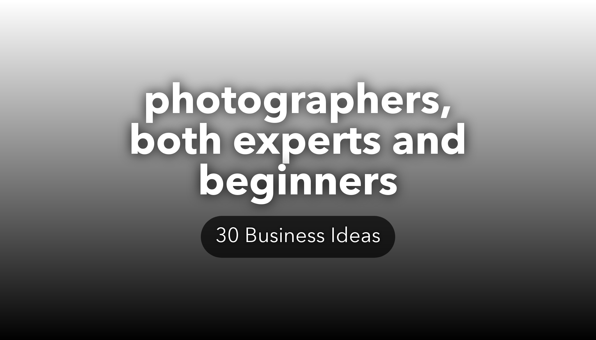 30 Photography Business Ideas nichesss
